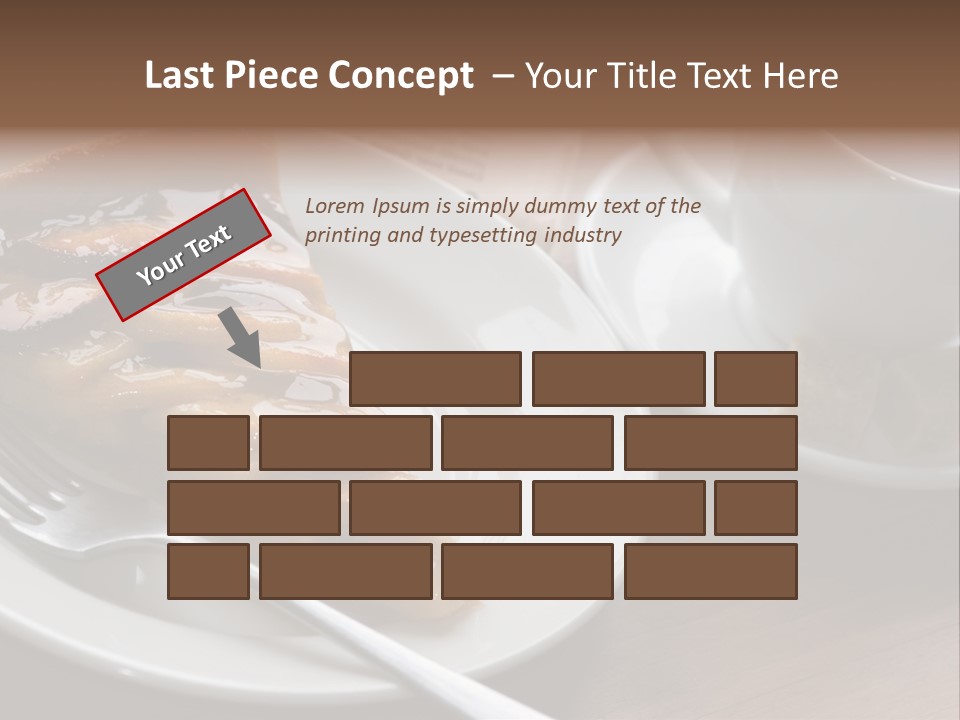 Edible Close Black PowerPoint Template