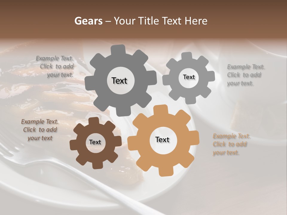 Edible Close Black PowerPoint Template