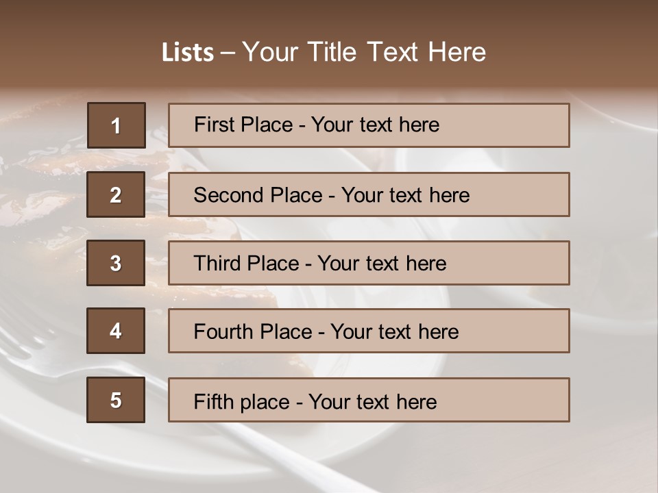 Edible Close Black PowerPoint Template