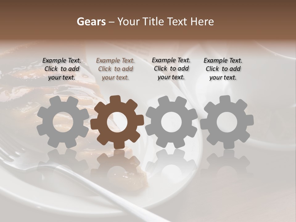 Edible Close Black PowerPoint Template