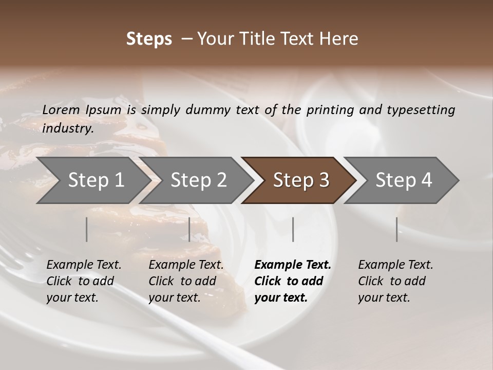 Edible Close Black PowerPoint Template