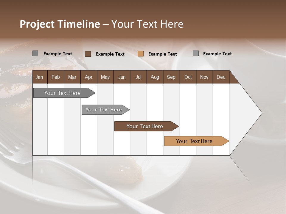 Edible Close Black PowerPoint Template