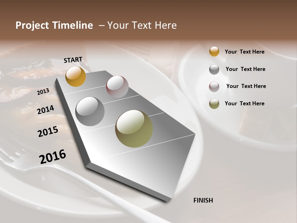 Edible Close Black PowerPoint Template