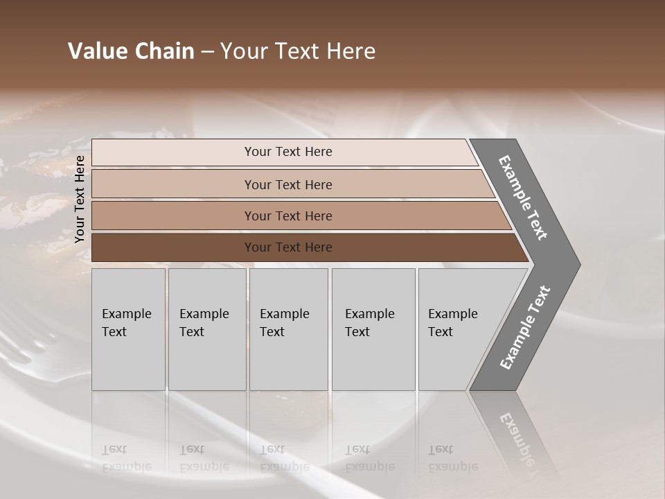 Edible Close Black PowerPoint Template