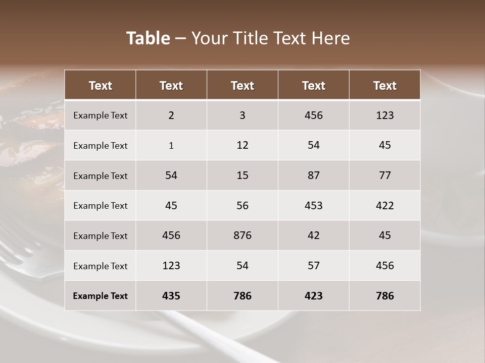 Edible Close Black PowerPoint Template