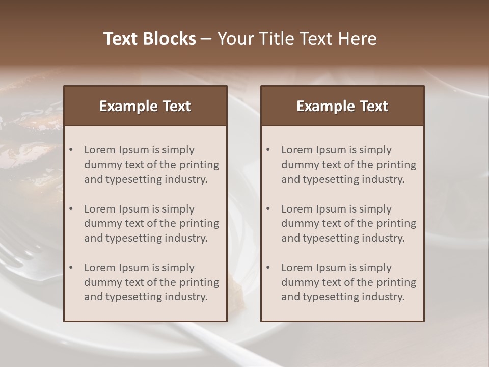 Edible Close Black PowerPoint Template