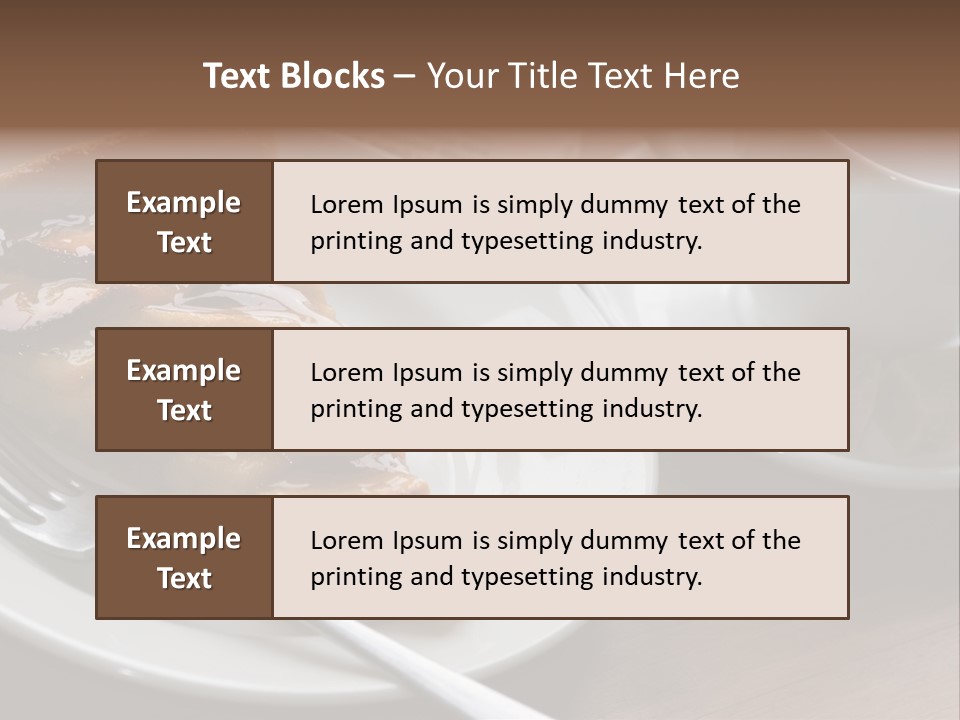 Edible Close Black PowerPoint Template