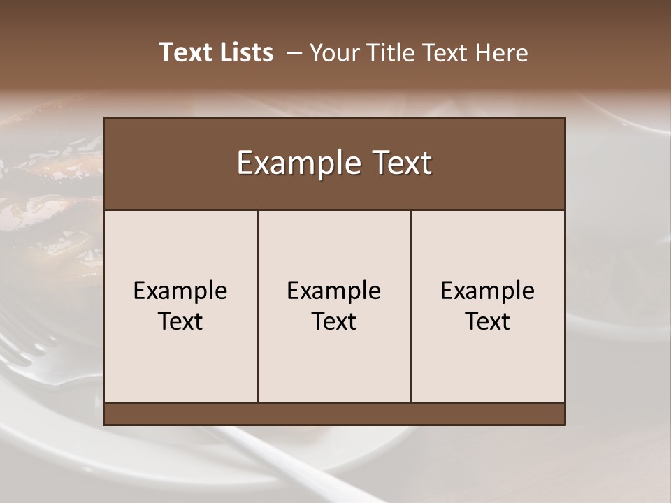 Edible Close Black PowerPoint Template