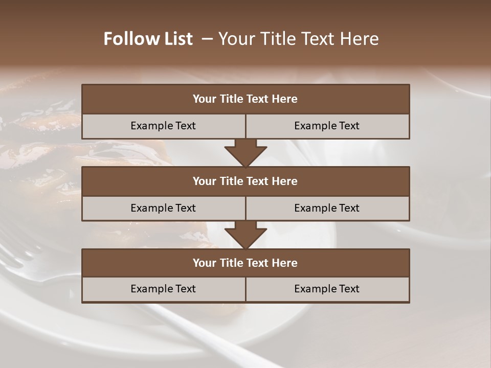 Edible Close Black PowerPoint Template
