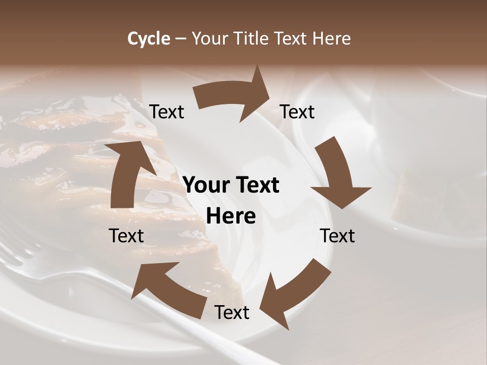 Edible Close Black PowerPoint Template