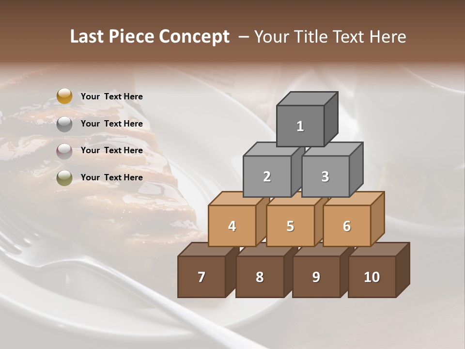 Edible Close Black PowerPoint Template