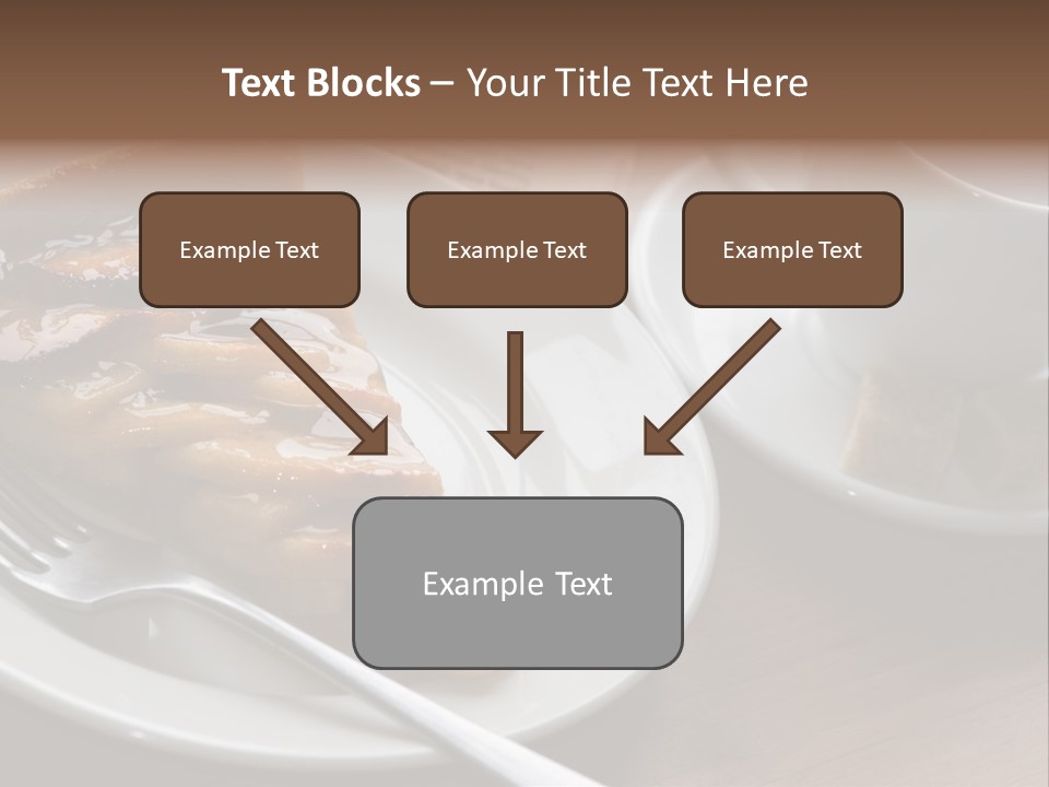 Edible Close Black PowerPoint Template