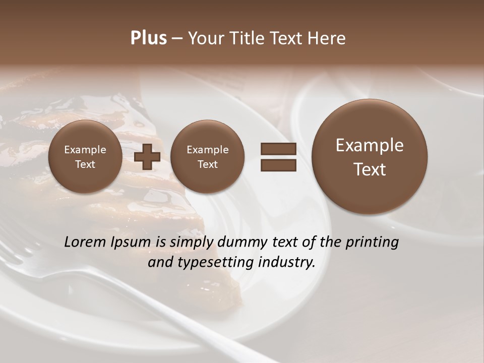 Edible Close Black PowerPoint Template