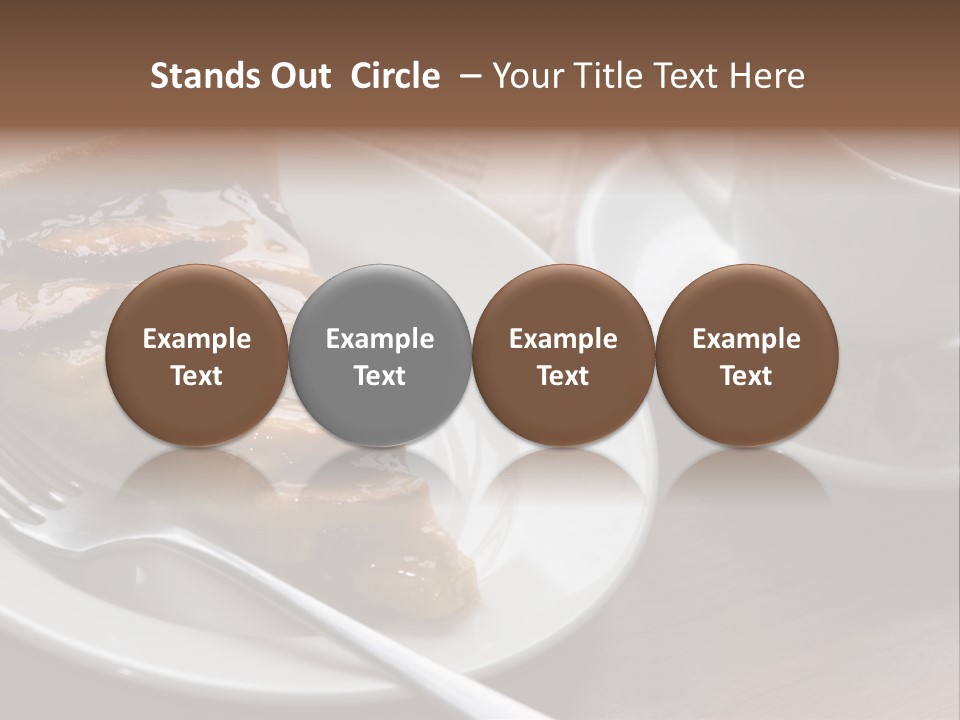 Edible Close Black PowerPoint Template