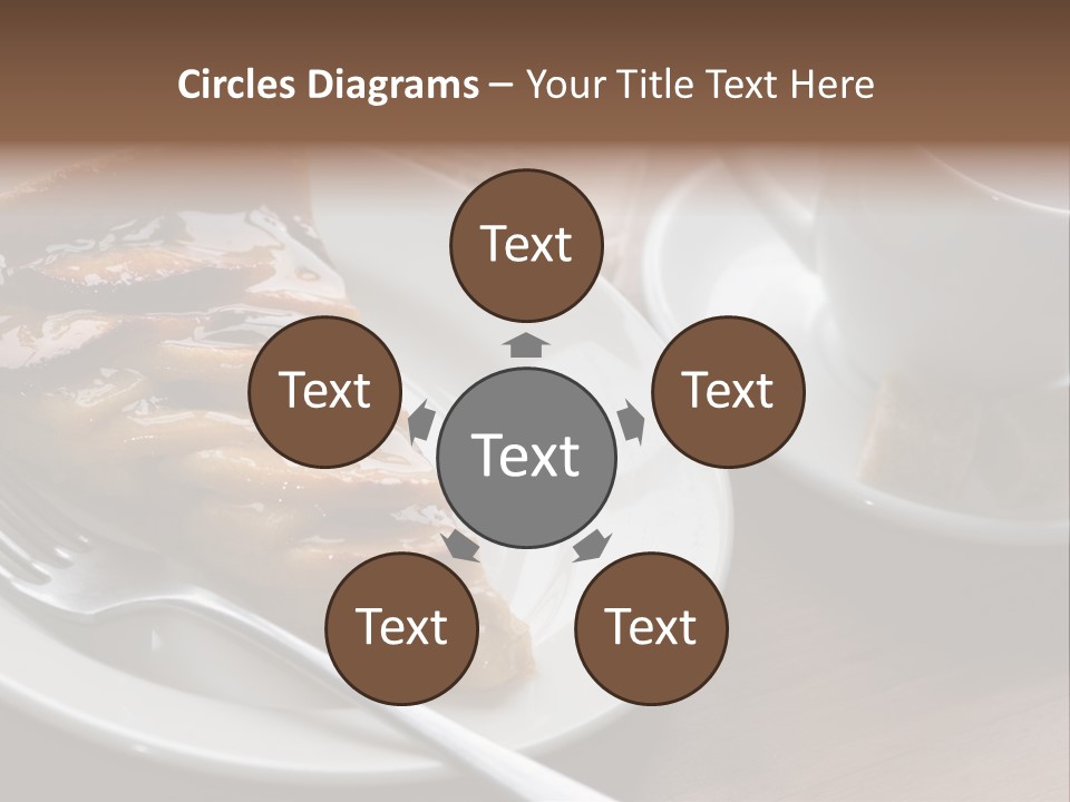 Edible Close Black PowerPoint Template