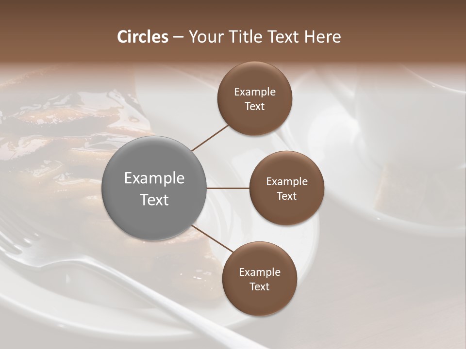 Edible Close Black PowerPoint Template