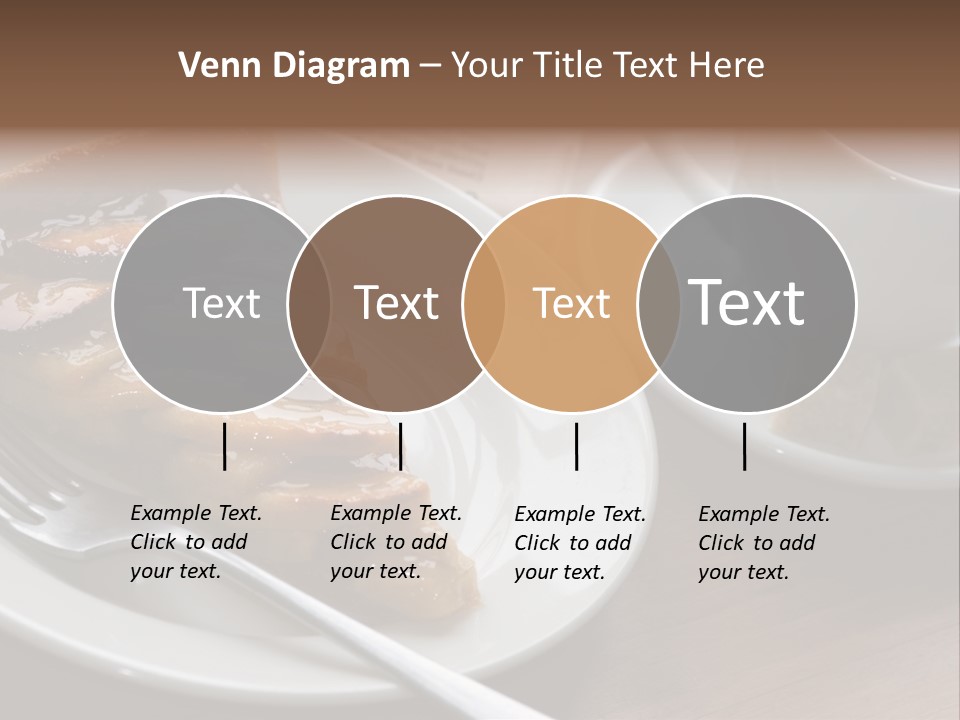 Edible Close Black PowerPoint Template