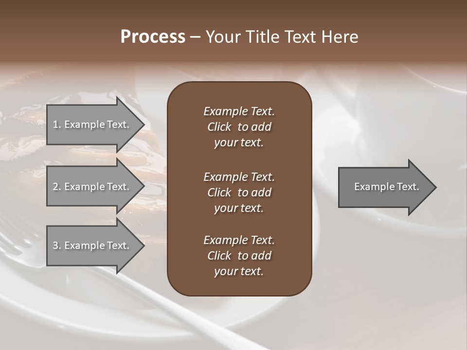 Edible Close Black PowerPoint Template