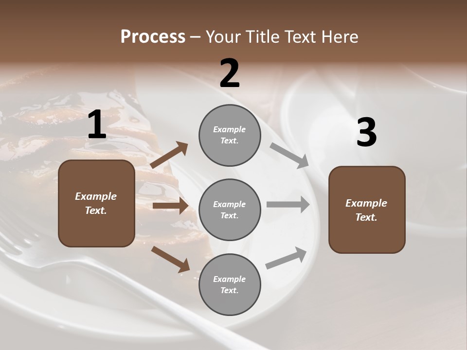 Edible Close Black PowerPoint Template
