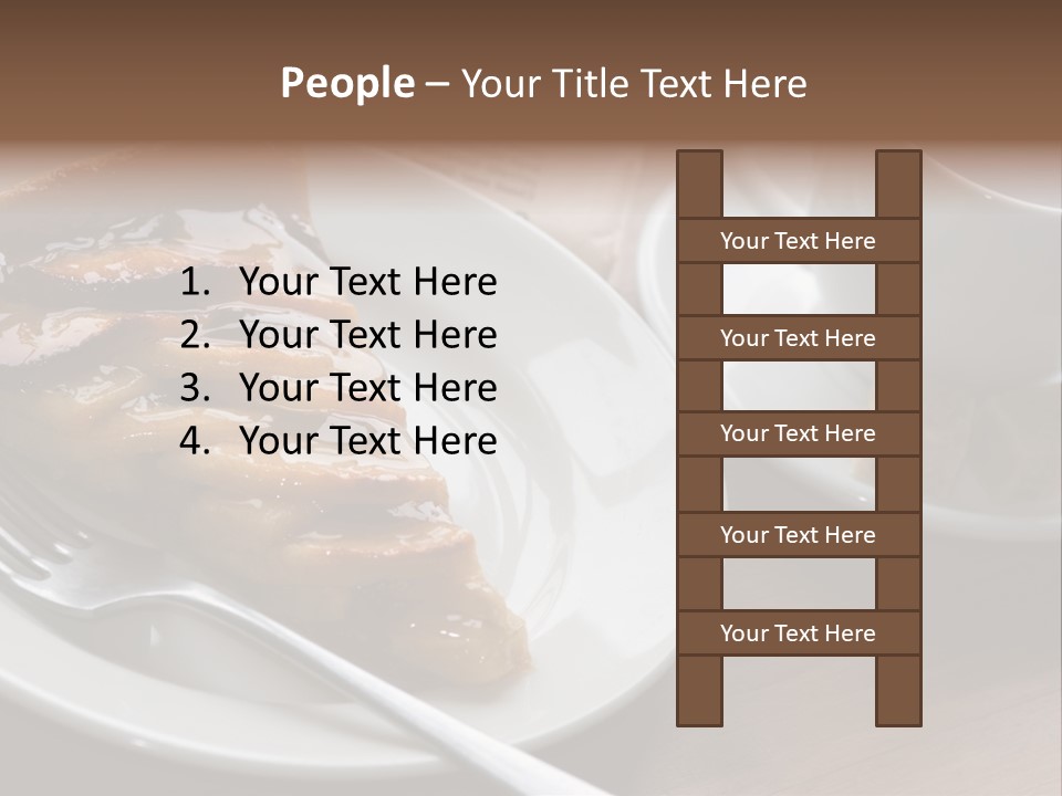 Edible Close Black PowerPoint Template