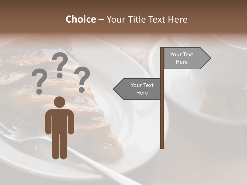 Edible Close Black PowerPoint Template