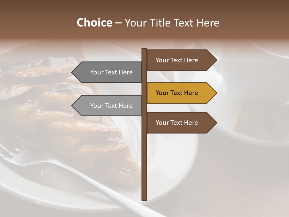 Edible Close Black PowerPoint Template