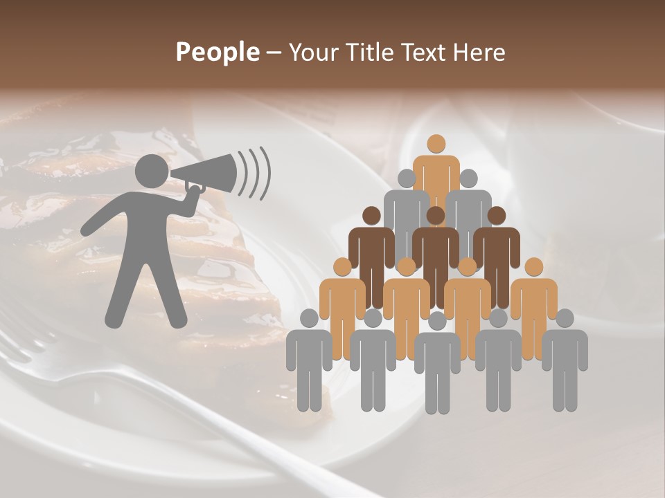 Edible Close Black PowerPoint Template