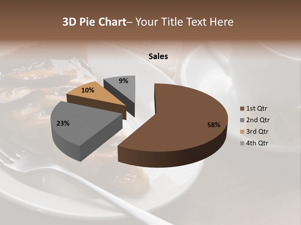 Edible Close Black PowerPoint Template