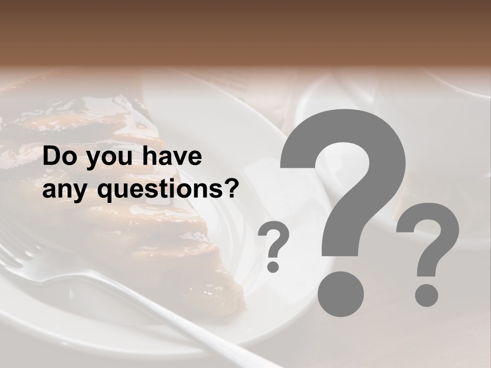 Edible Close Black PowerPoint Template