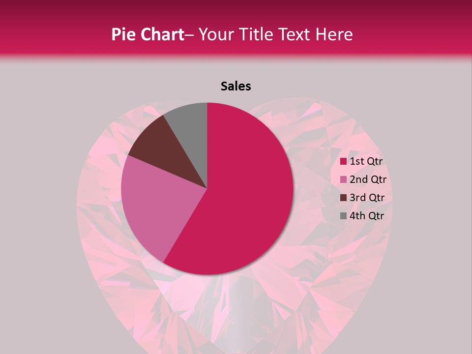 Object Garnet Heart PowerPoint Template