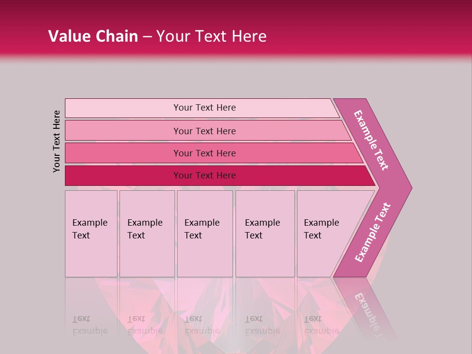 Object Garnet Heart PowerPoint Template