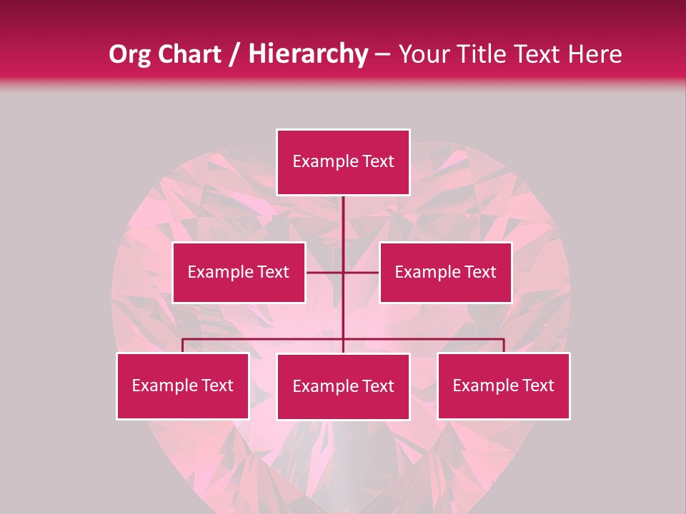 Object Garnet Heart PowerPoint Template