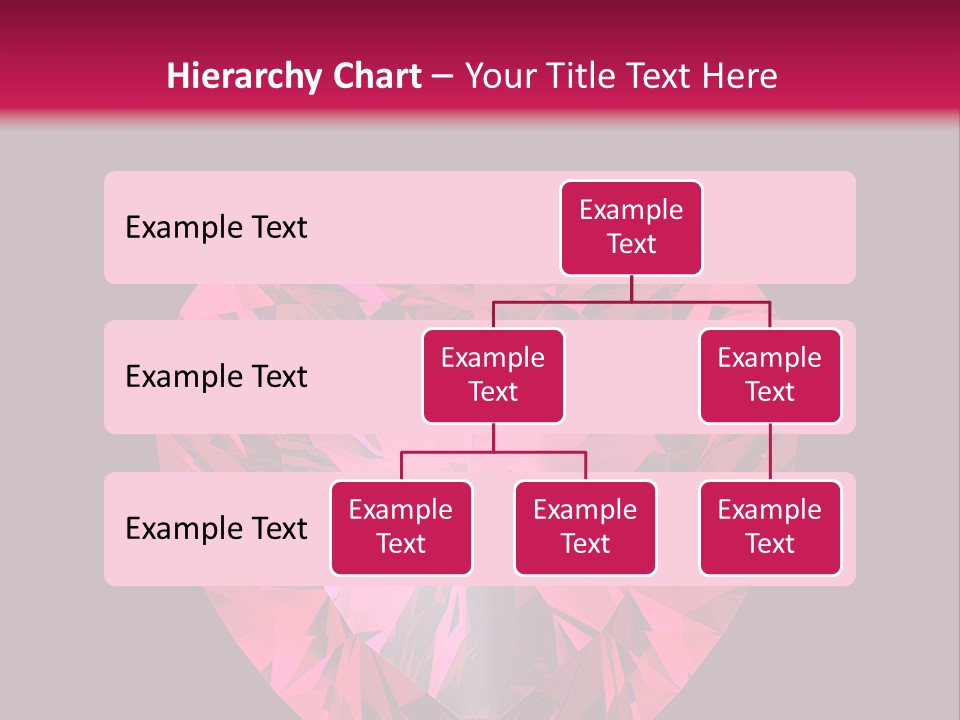 Object Garnet Heart PowerPoint Template