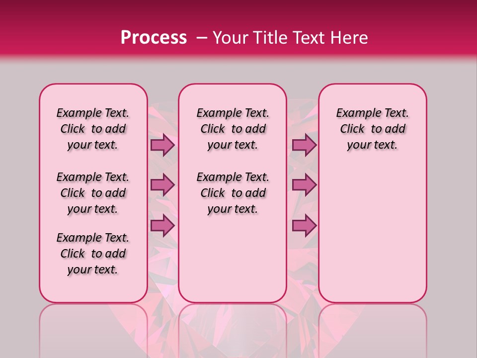 Object Garnet Heart PowerPoint Template