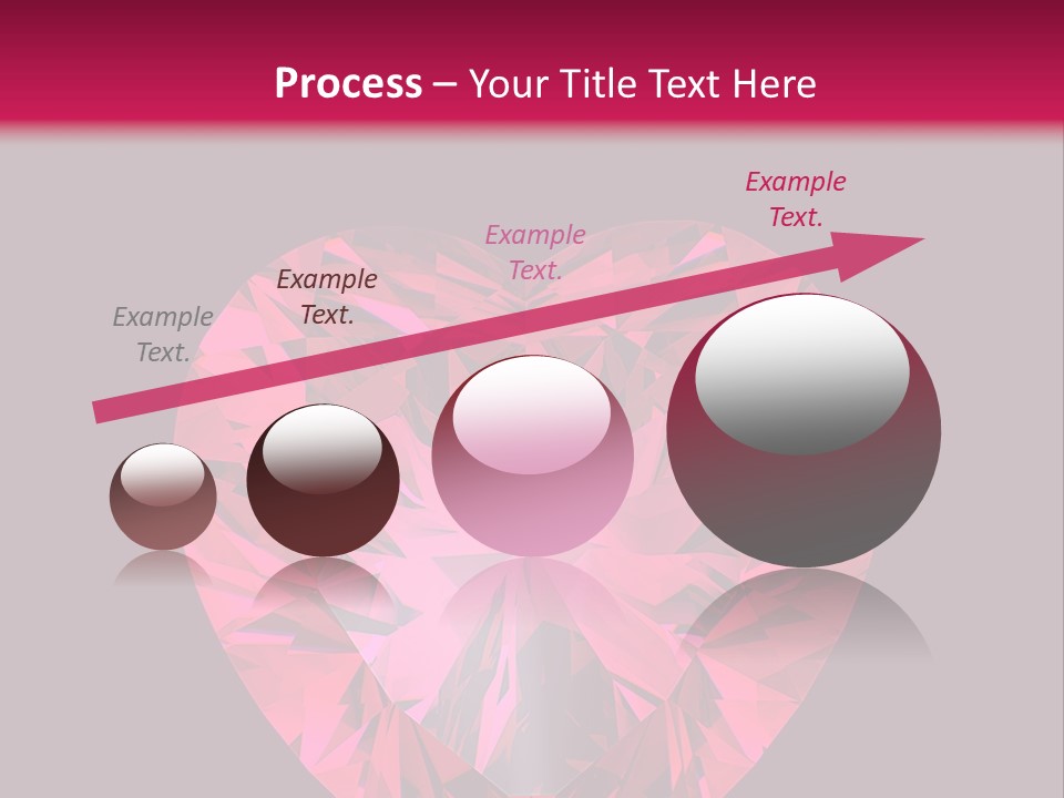 Object Garnet Heart PowerPoint Template