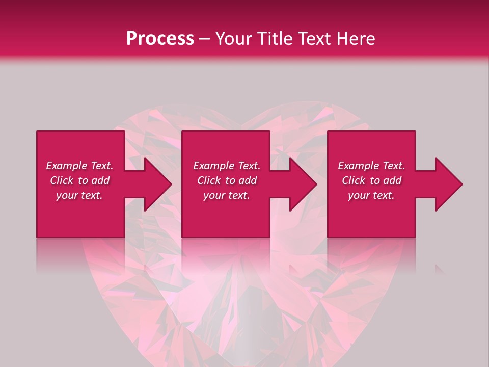 Object Garnet Heart PowerPoint Template