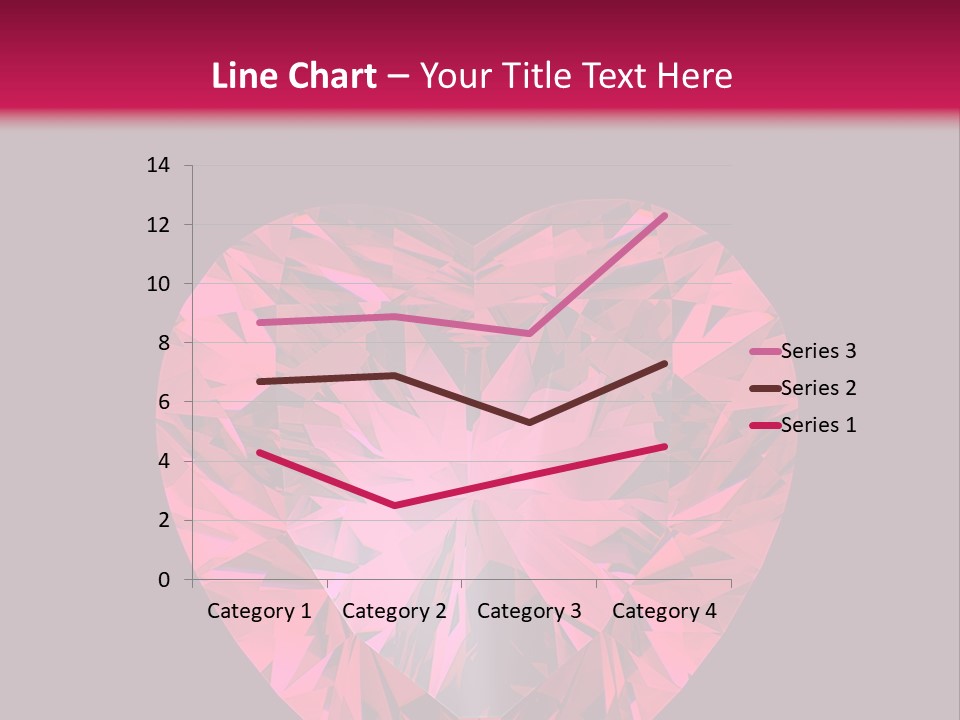 Object Garnet Heart PowerPoint Template
