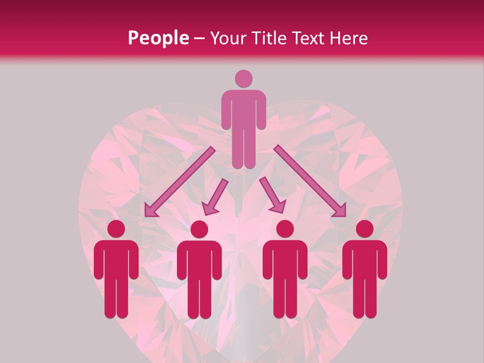 Object Garnet Heart PowerPoint Template