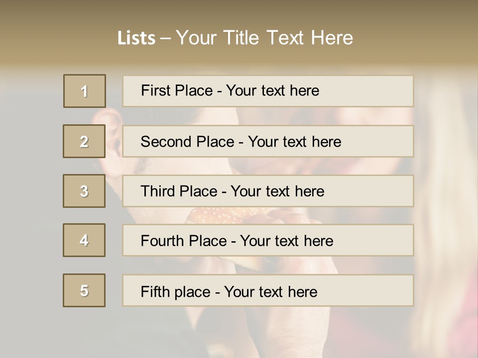 Going Out Man Meal PowerPoint Template