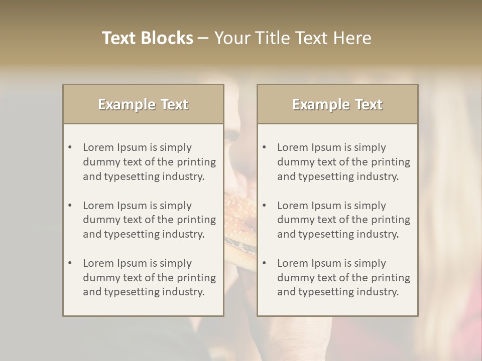 Going Out Man Meal PowerPoint Template