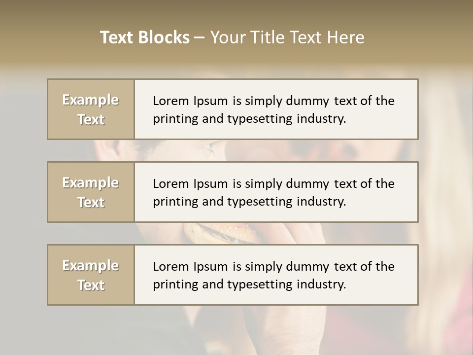 Going Out Man Meal PowerPoint Template