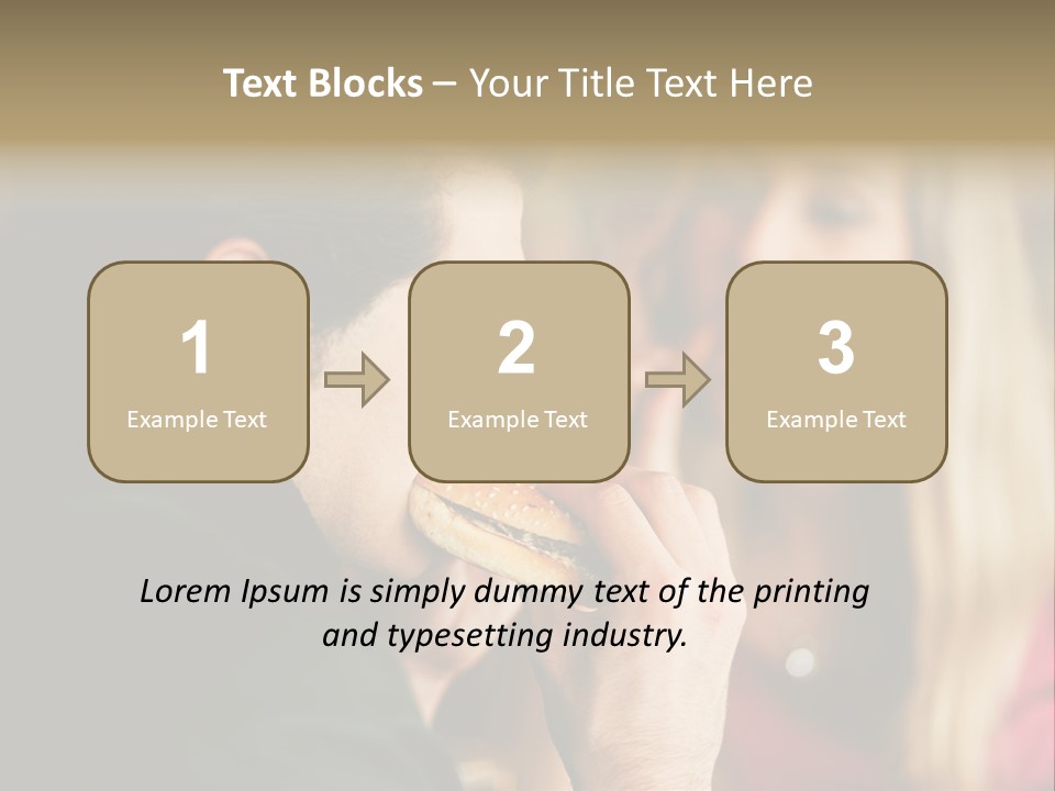 Going Out Man Meal PowerPoint Template