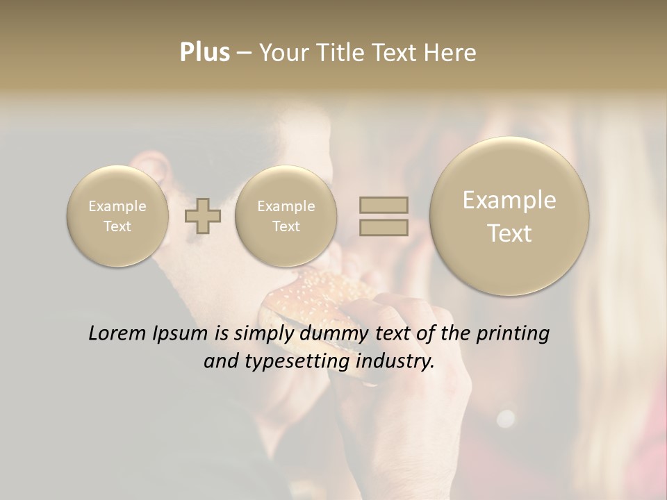 Going Out Man Meal PowerPoint Template