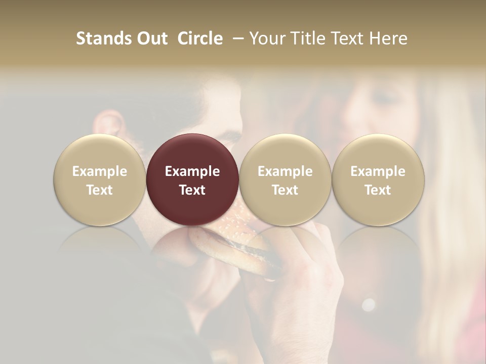 Going Out Man Meal PowerPoint Template