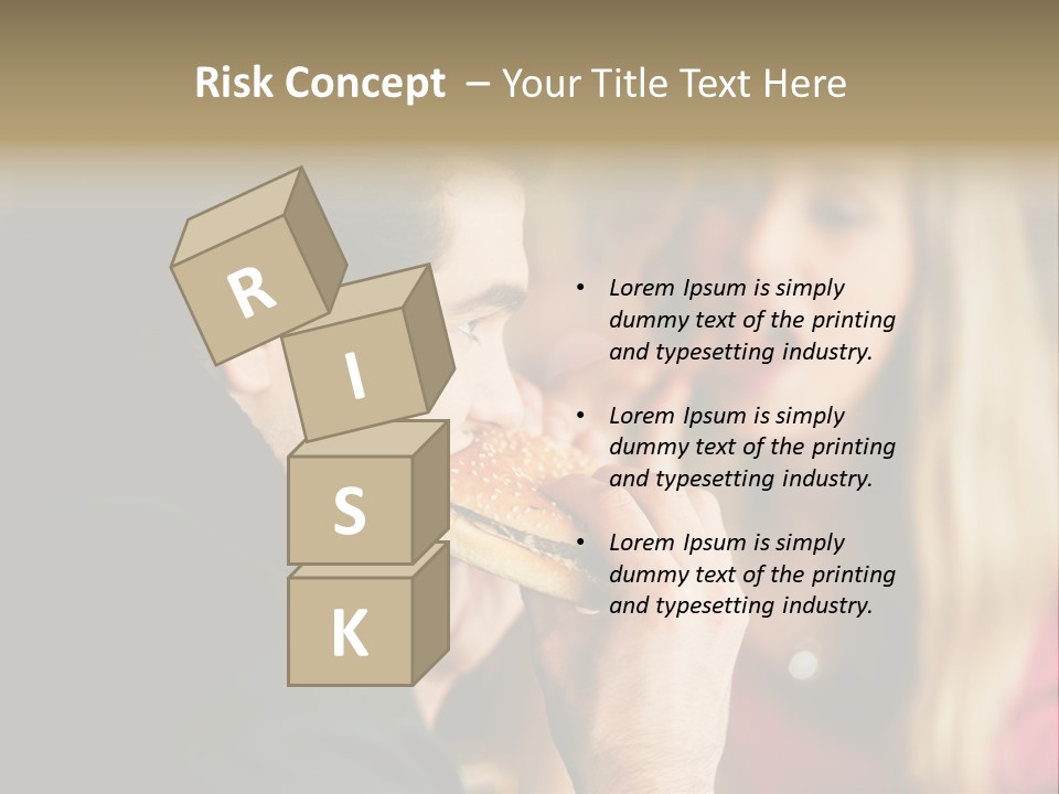 Going Out Man Meal PowerPoint Template