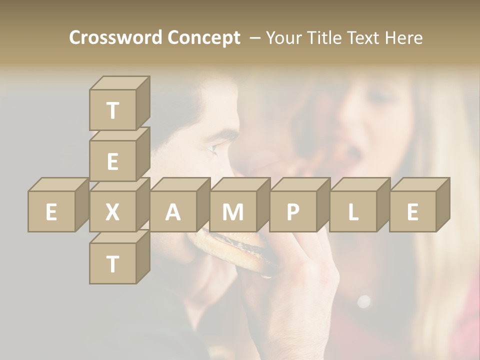 Going Out Man Meal PowerPoint Template