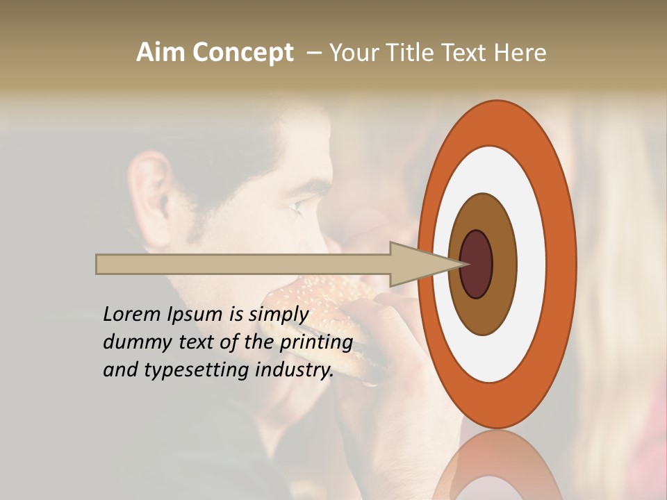 Going Out Man Meal PowerPoint Template