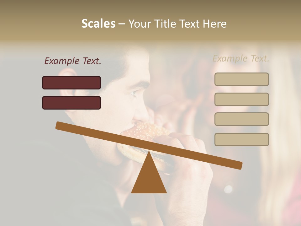 Going Out Man Meal PowerPoint Template