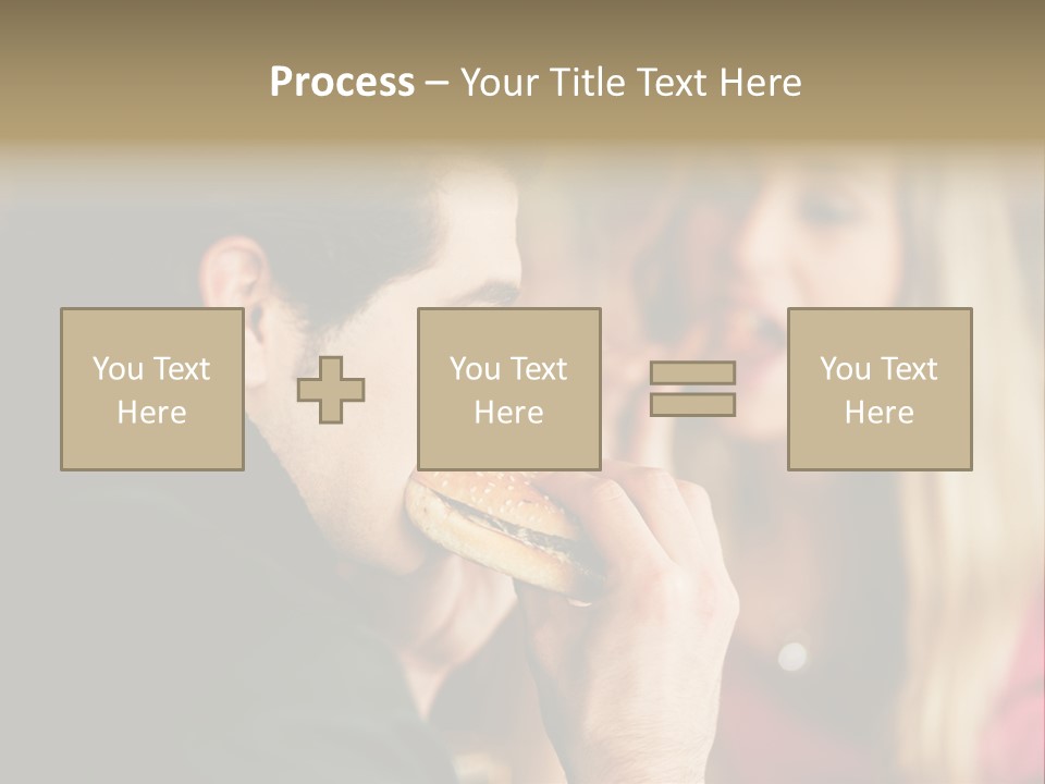 Going Out Man Meal PowerPoint Template