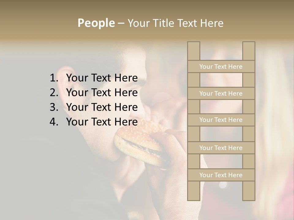 Going Out Man Meal PowerPoint Template